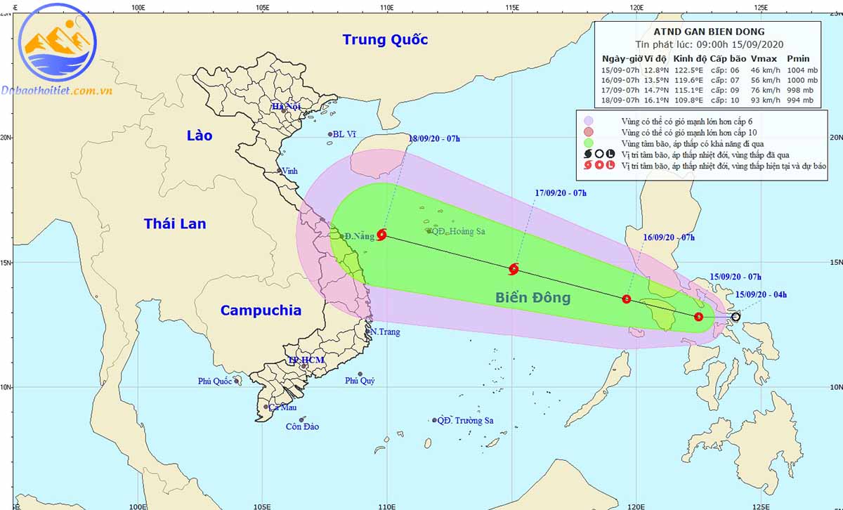 Áp thấp thường xuất hiện ở miền Trung, Việt Nam