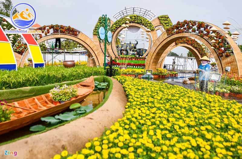 Khí hậu Cần Thơ mùa giáp Tết - Không gian rộn ràng sắc xuân 