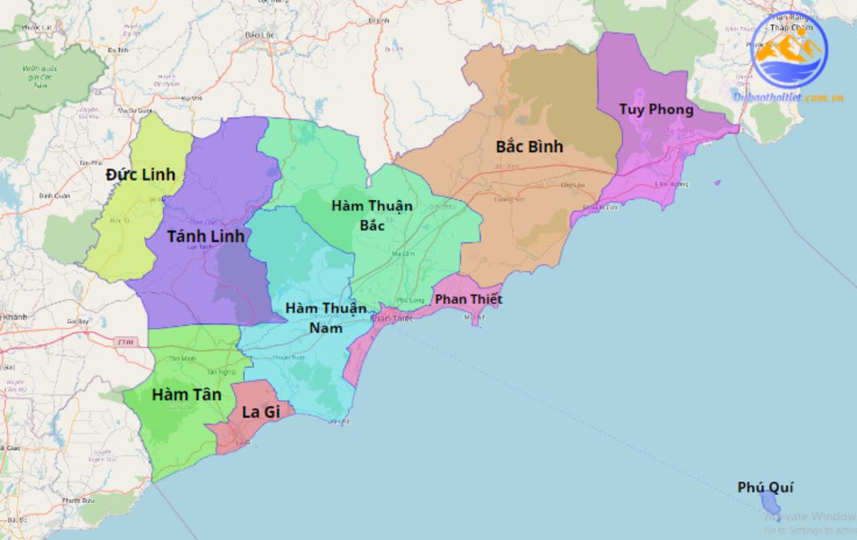 Vị trí địa lý ảnh hưởng đặc điểm khí hậu Bình Thuận