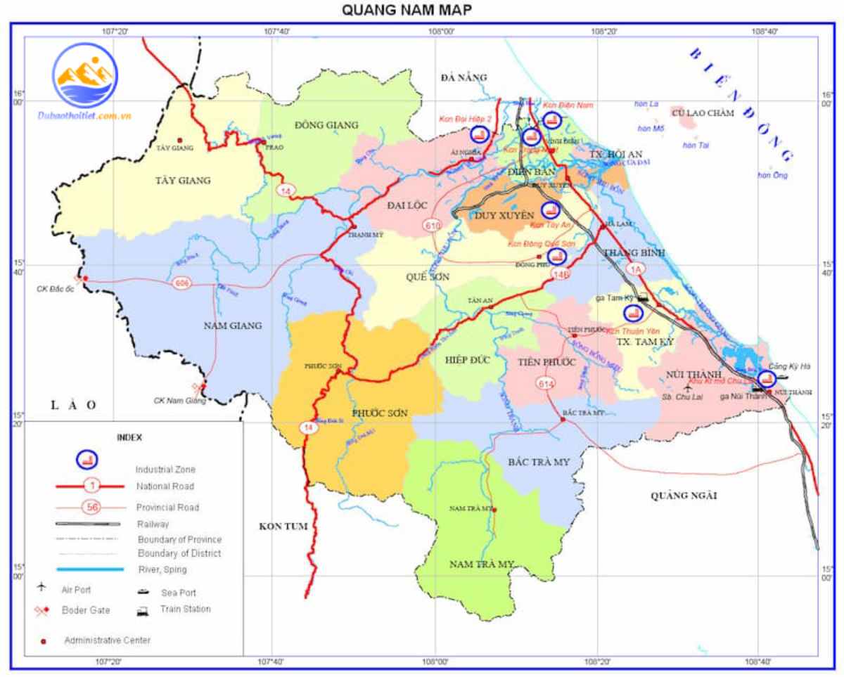 Vị trí địa lý ảnh hưởng đến đặc điểm của khí hậu Quảng Nam