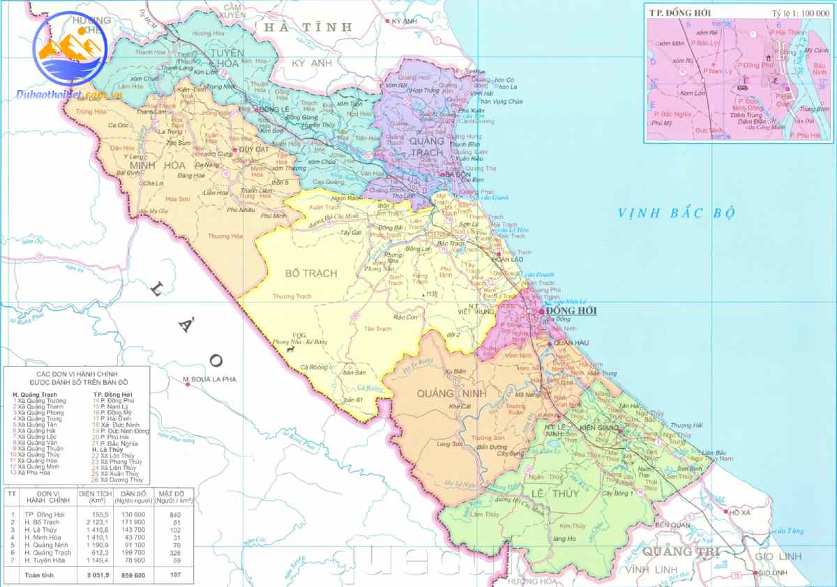 Vị trí địa lý ảnh hưởng đặc điểm khí hậu Quảng Bình